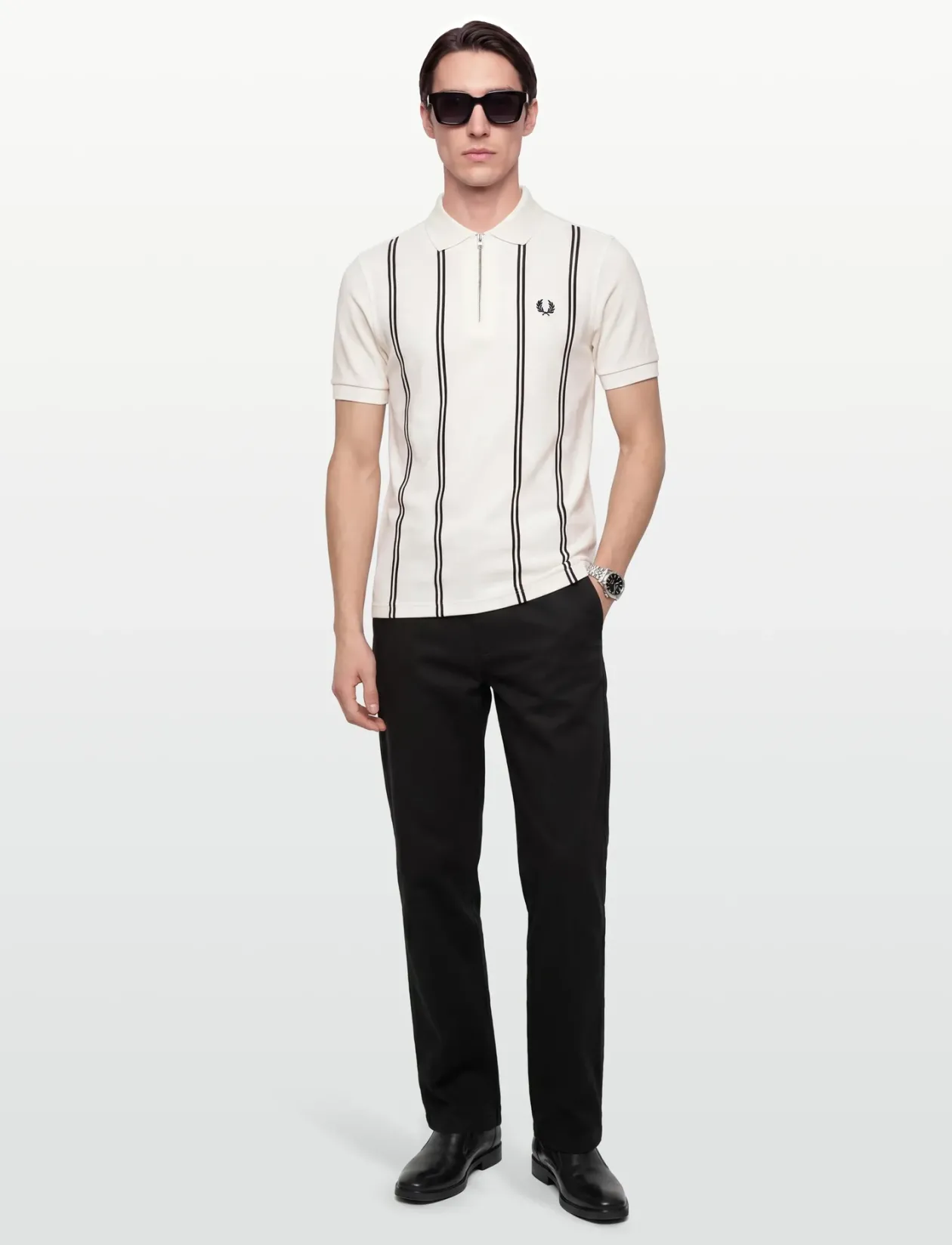 VERTICAL STRIPE POLO - Kortærmede