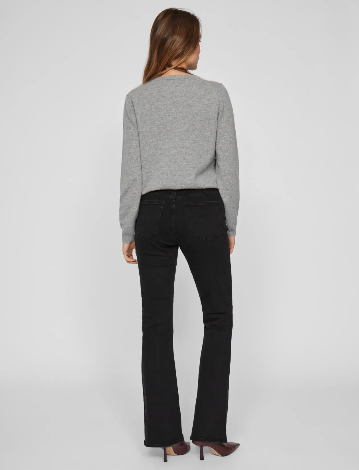 VIBETTY RW FLARED JEANS BLK OSC221-NOOS - Flared jeans