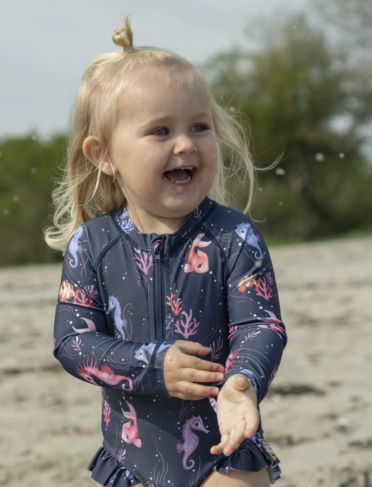 Vilje – UV-dragt LS 1-2 år – Rainbow Reef - Badedragter