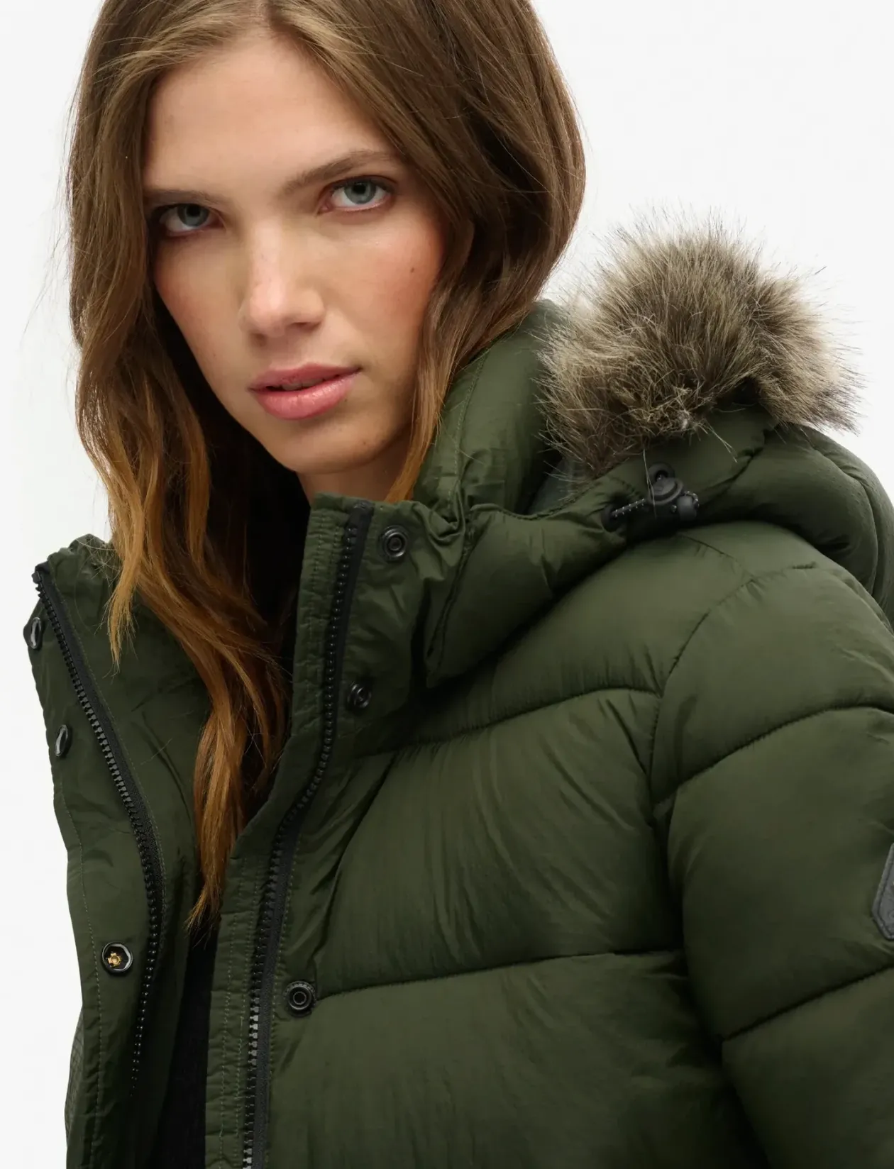 VINTAGE HOODED MID LAYER SHORT - Dunjakker