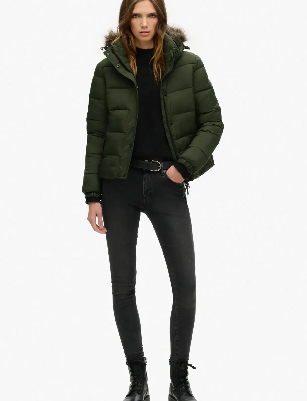 VINTAGE HOODED MID LAYER SHORT - Dunjakker