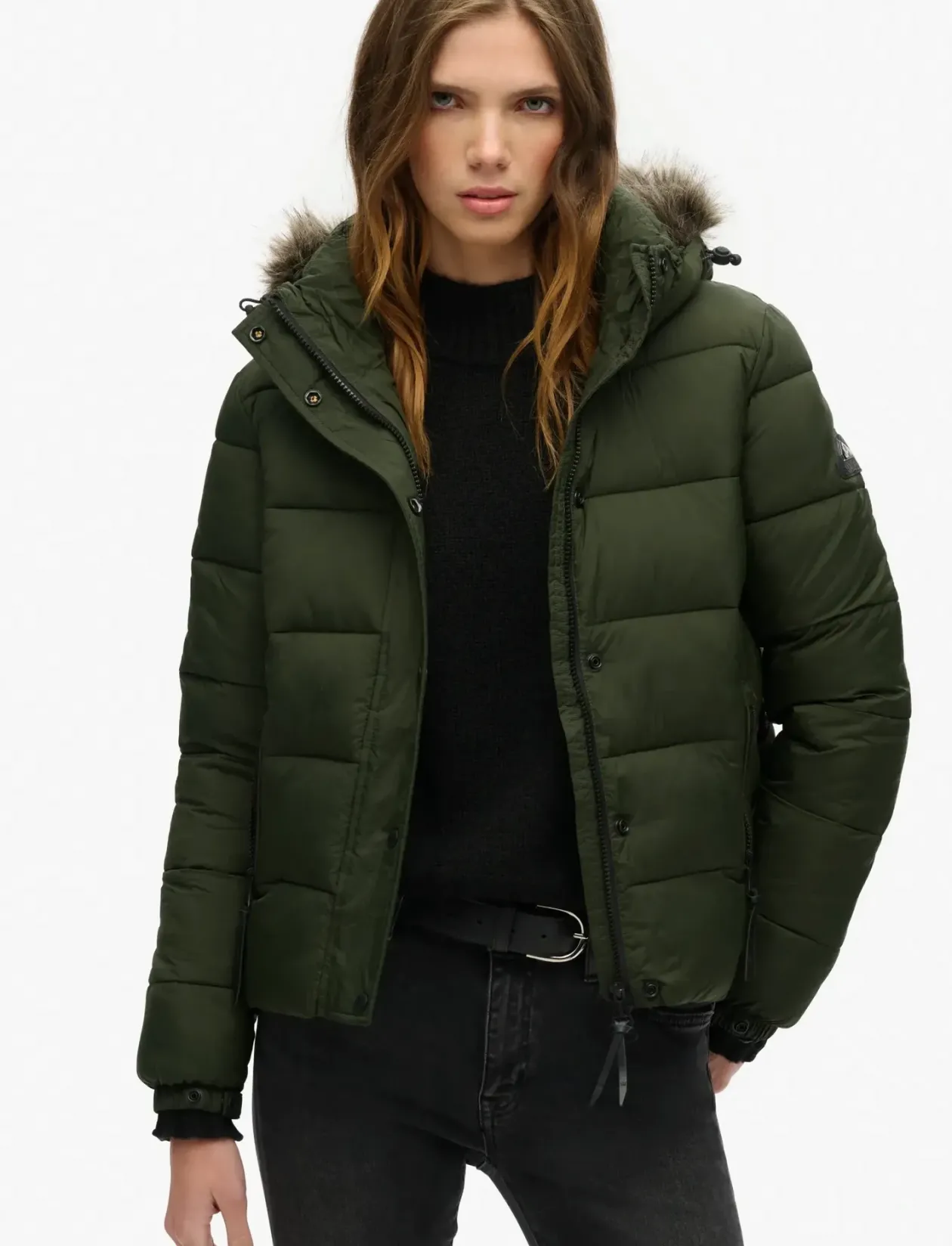 VINTAGE HOODED MID LAYER SHORT - Dunjakker