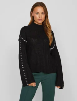 VISIGGA L/S STITCH KNIT PULLOVER/KA - Strik