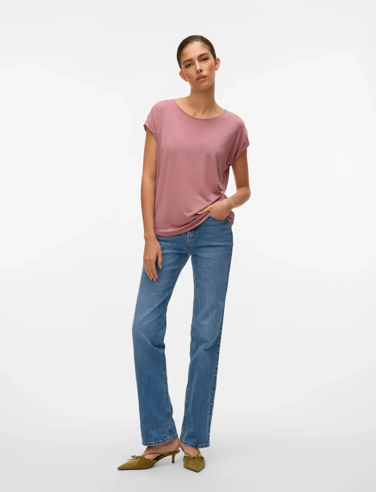 VMAVA PLAIN SS TOP JRS NOOS - T-shirts