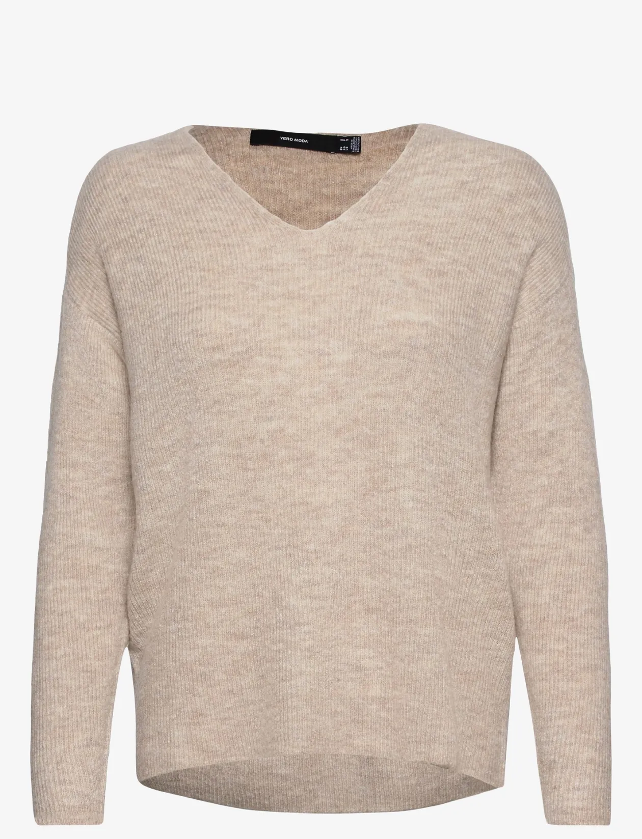 VMCREWLEFILE LS V-NECK BLOUSE NOOS - Trøjer