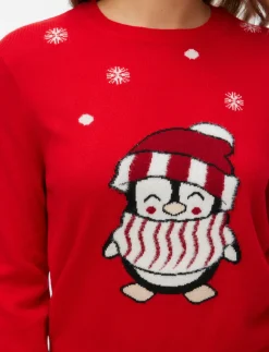 VMCUTE LS O-NECK PULLOVER XMAS BOX - Strik