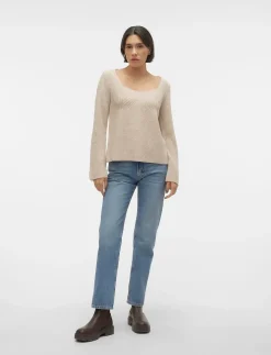 VMGINGER LS KNIT PULLOVER VMA - Strik