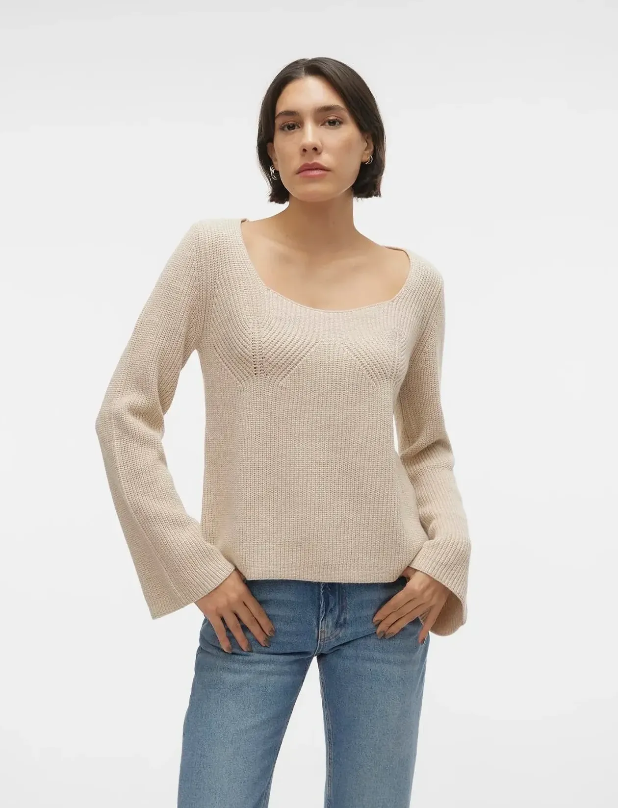 VMGINGER LS KNIT PULLOVER VMA - Strik