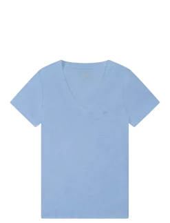 V NECK TEE - T-shirts