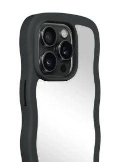 Wavy Case iPhone Black/Mirror - Mobil cover