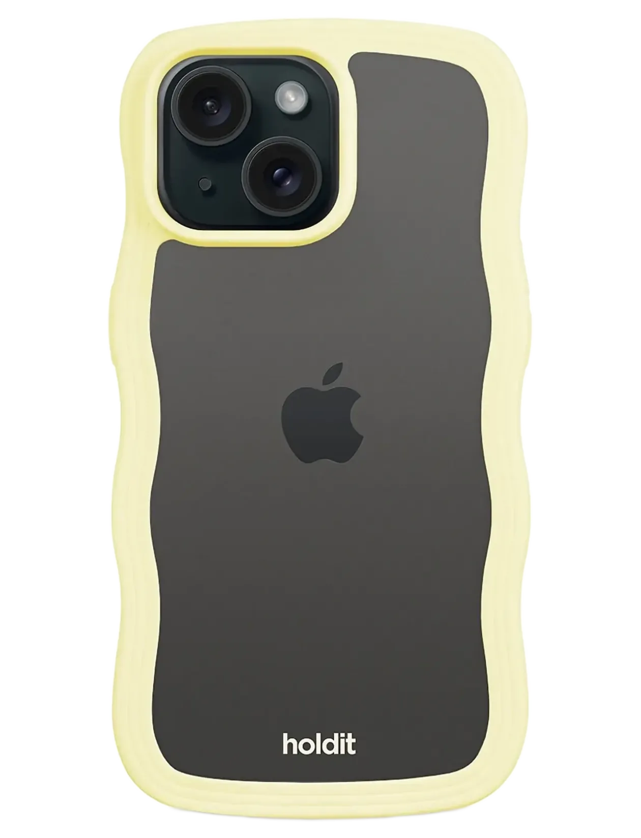 Wavy Case iPhone Lemonade/Transparent - Mobil cover