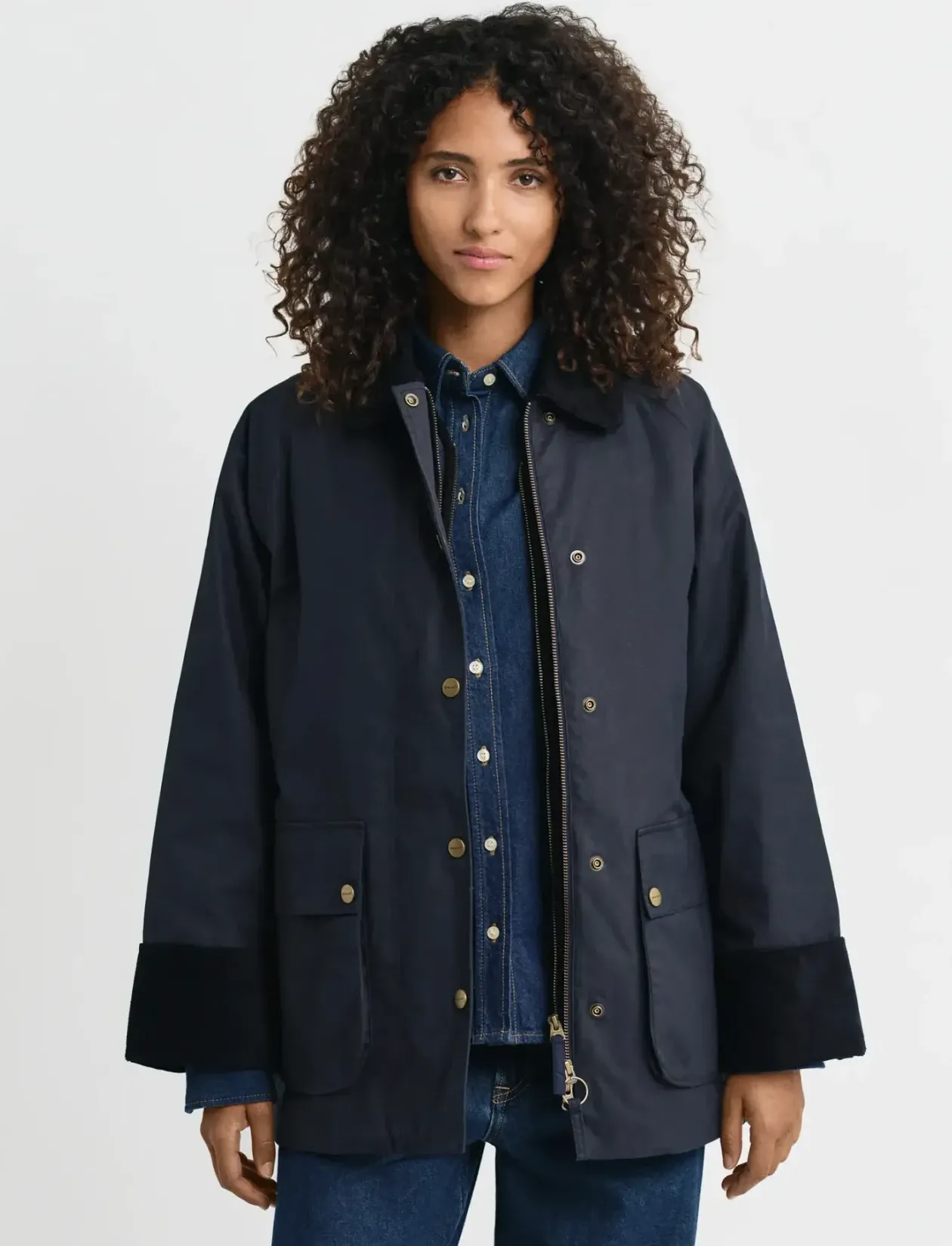 WAXED COTTON DOUBLE DECKER JACKET - Utility-jakker