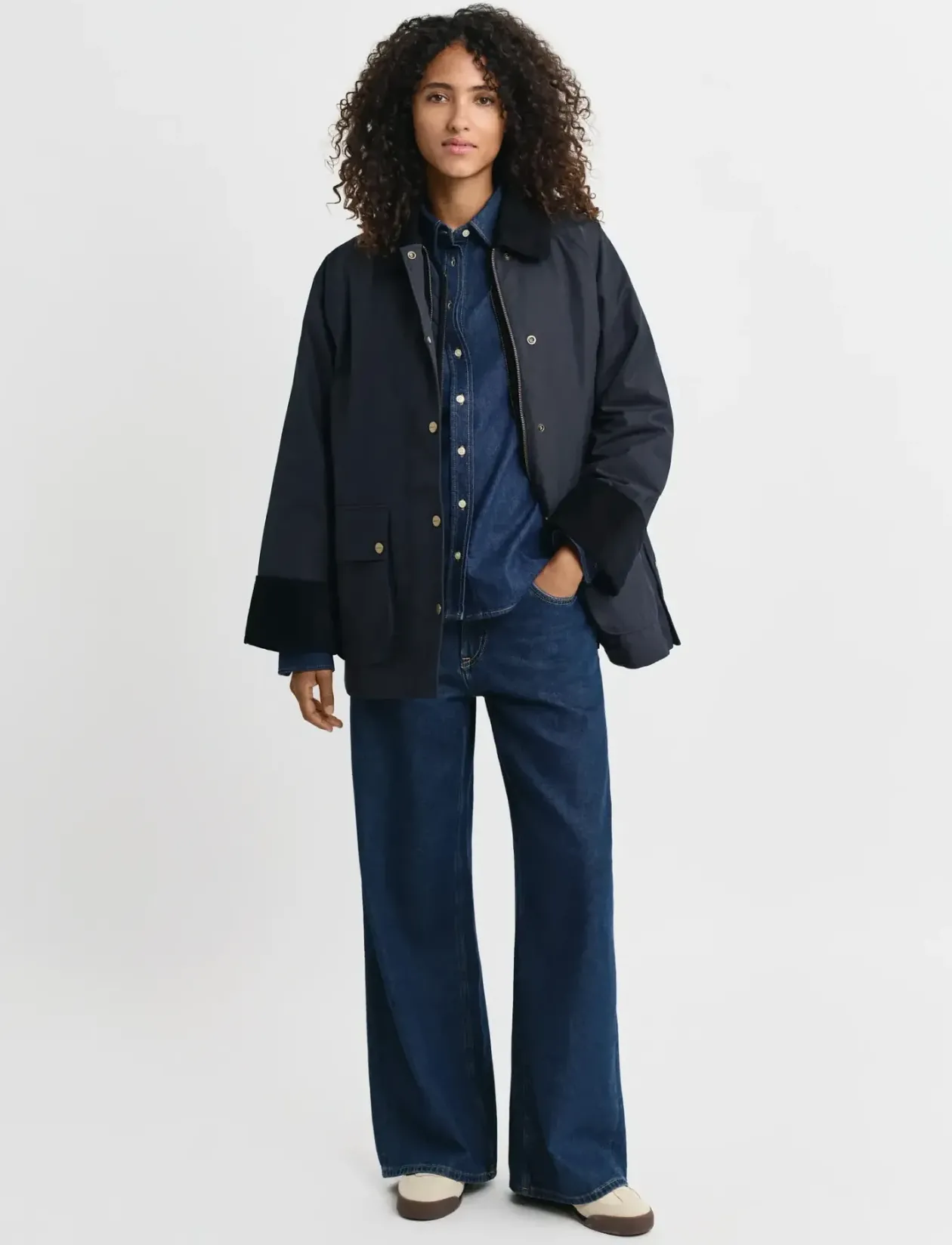 WAXED COTTON DOUBLE DECKER JACKET - Utility-jakker