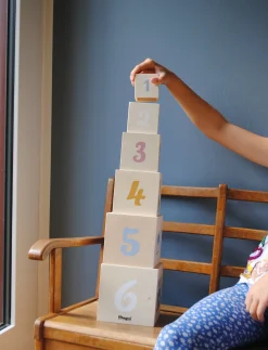 Wooden Stacking Tower" Noah's Ark " - Byggeklodser