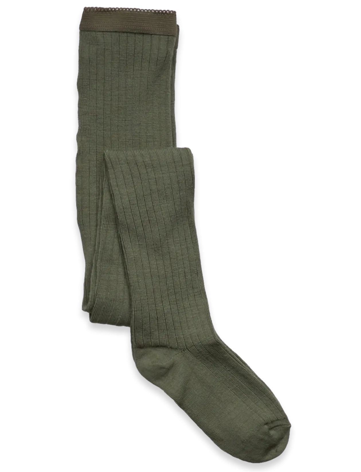 Wool rib tights - Strømpebukser