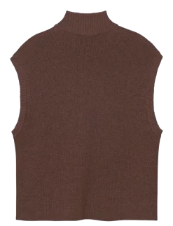 Wool Zip Vest Oslo - Strik