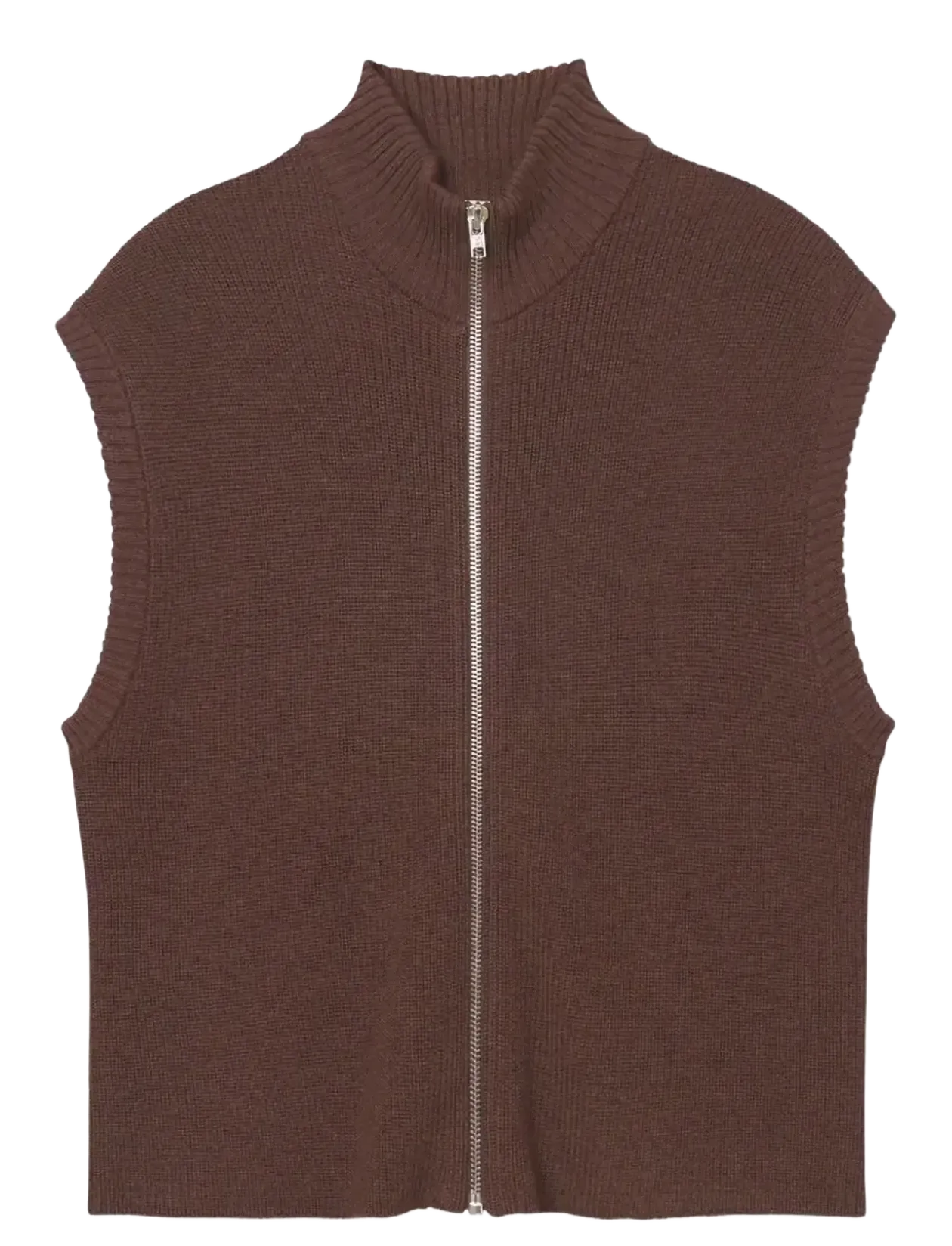 Wool Zip Vest Oslo - Strik