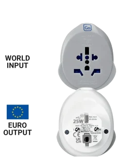 World - EU USB-C Adaptor + (25W) - Rejse tilbehør