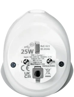 World - EU USB-C Adaptor + (25W) - Rejse tilbehør