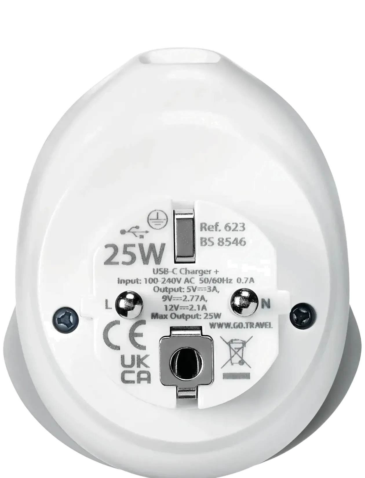 World - EU USB-C Adaptor + (25W) - Rejse tilbehør