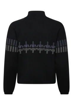 W PATTERNED TN SWEATER - Strik