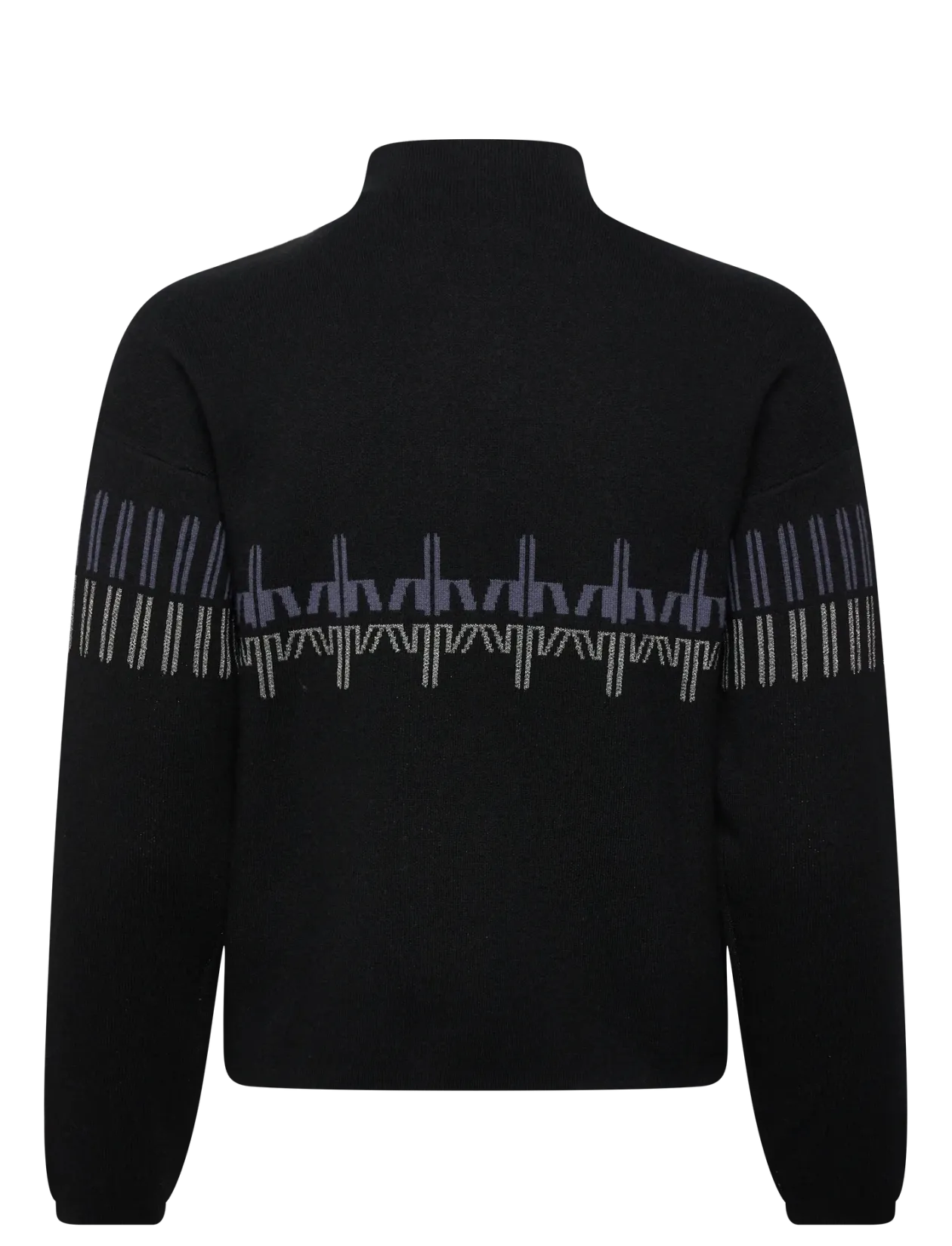 W PATTERNED TN SWEATER - Strik