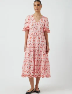 YASKANIKKA 2/4 CONTRAST MIDI DRESS S. - Midi kjoler