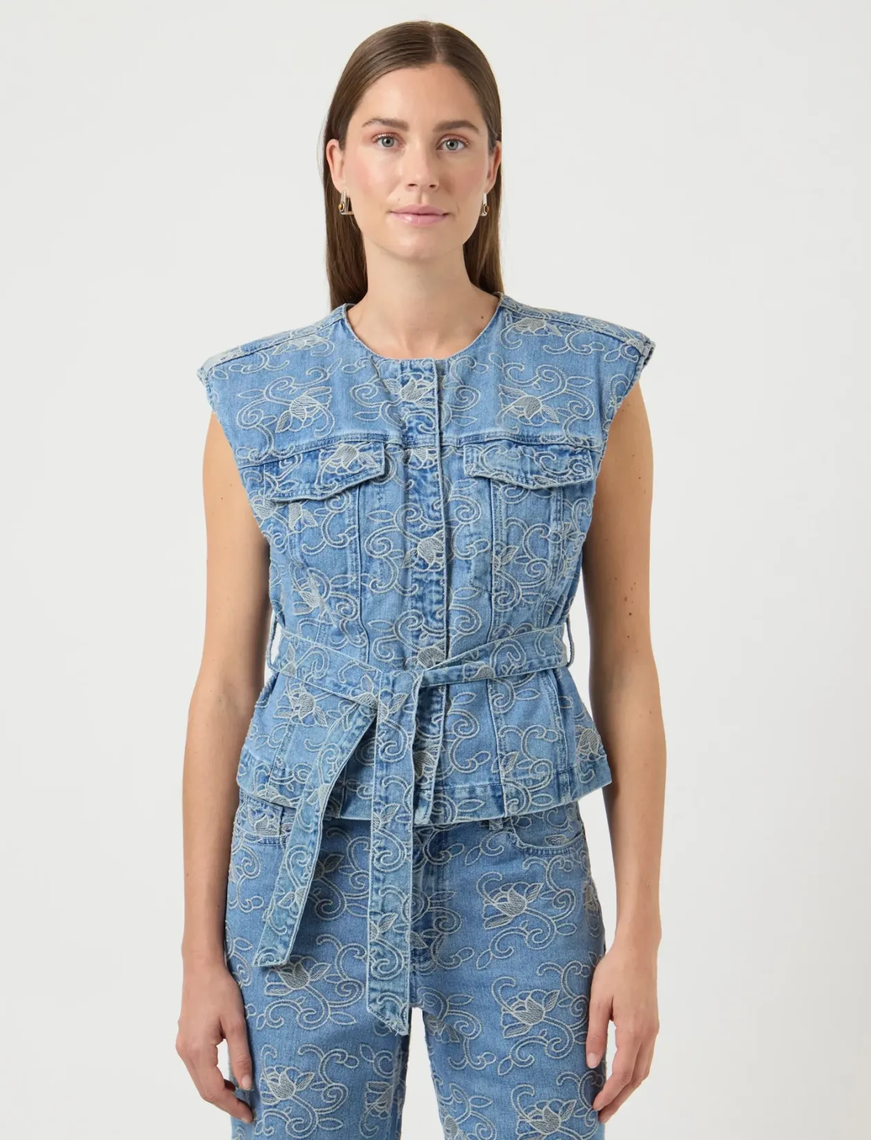 YASKARI DENIM WAISTCOAT - Ærmeløse toppe