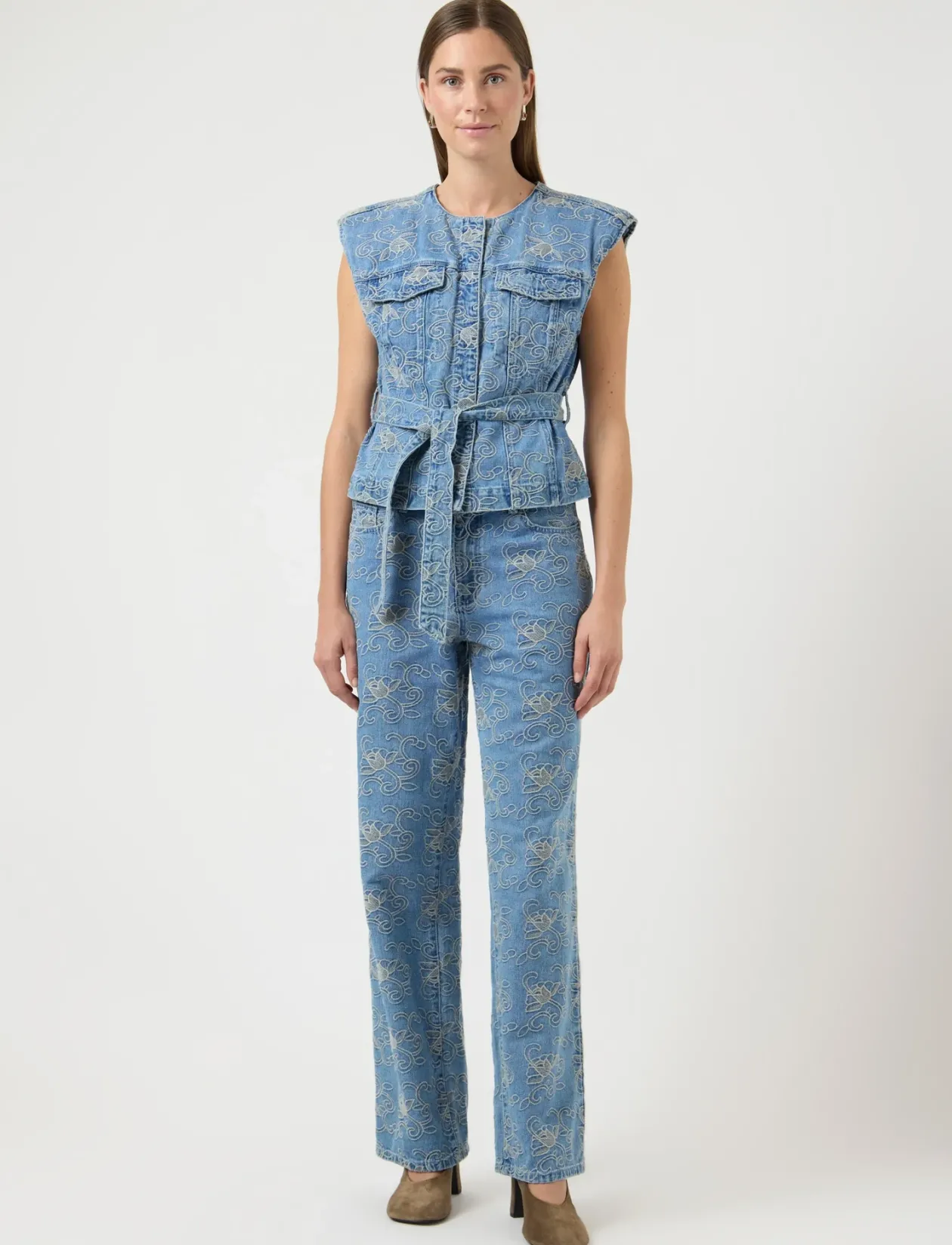 YASKARI DENIM WAISTCOAT - Ærmeløse toppe