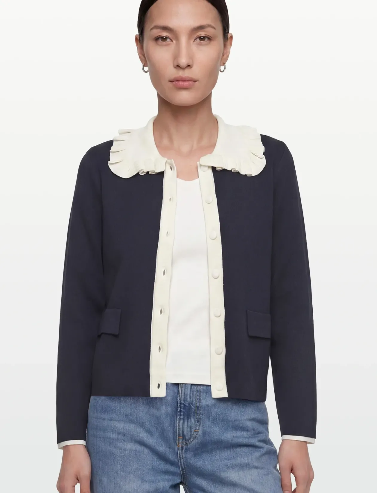 YASNELLA LS KNIT CARDIGAN - D2D - Cardigans