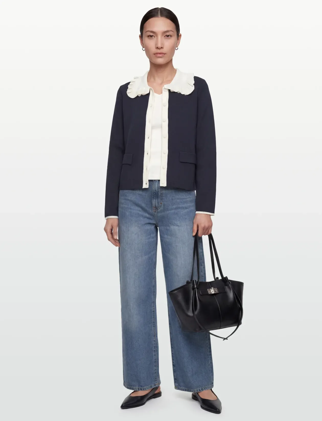 YASNELLA LS KNIT CARDIGAN - D2D - Cardigans