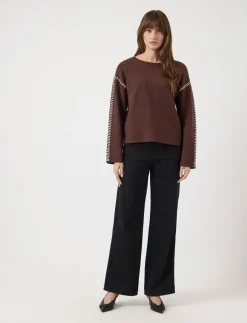 YASSTITCHA LS KNIT PULLOVER S. NOOS - Strik