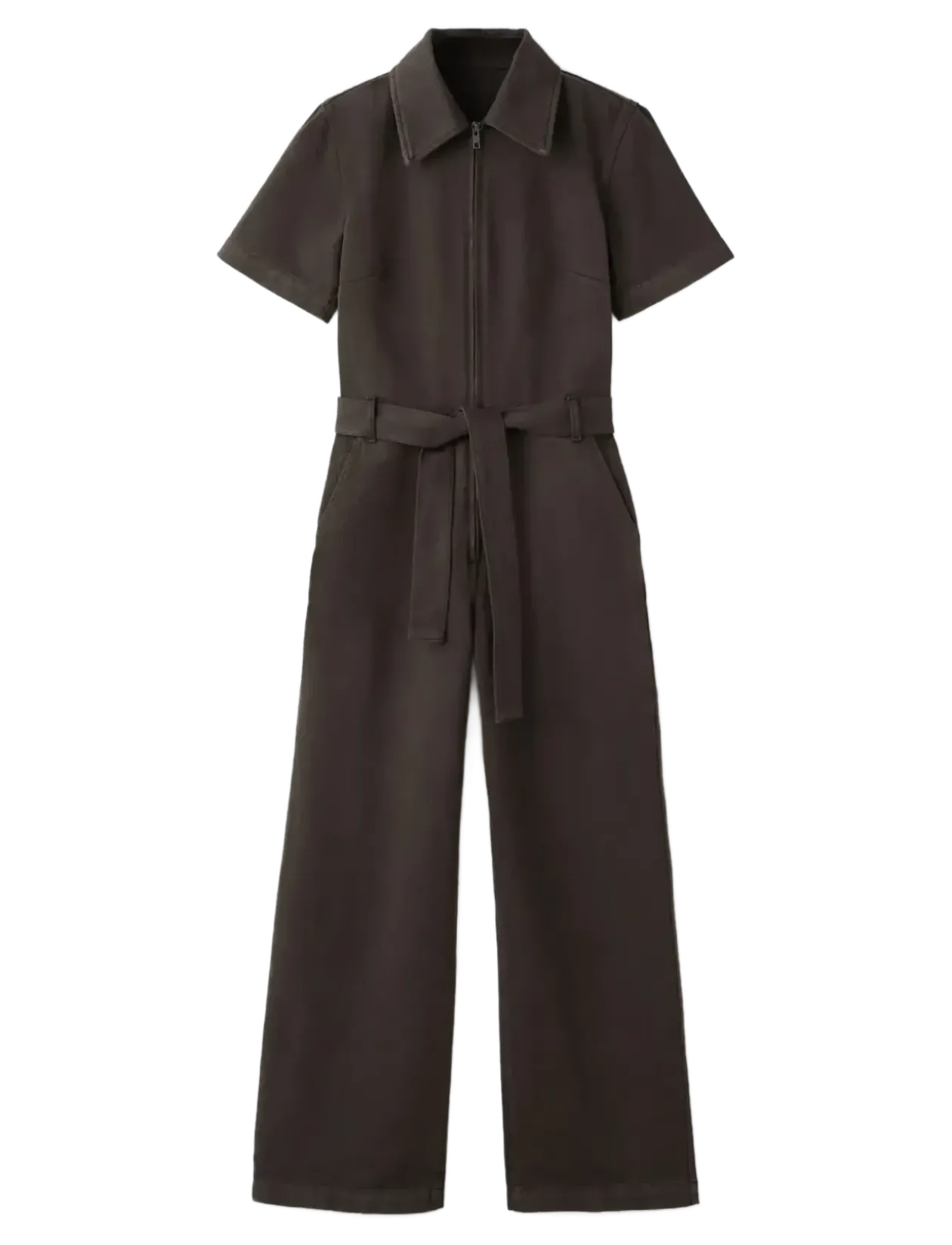 Zip denim jumpsuit - Buksedragter